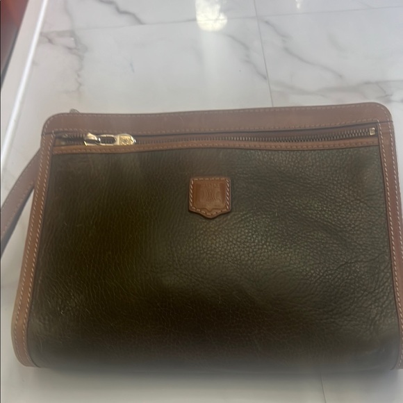 Celine Brown Leather Toiletry Bag with Gold Zipper - Picture 5 of 8